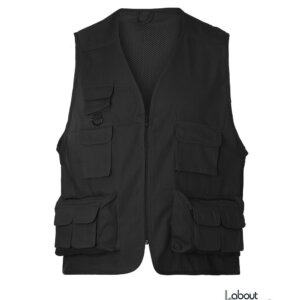 ABOUT BASICS RISE REPORTER VEST - BLACK - ERGASIA STORES