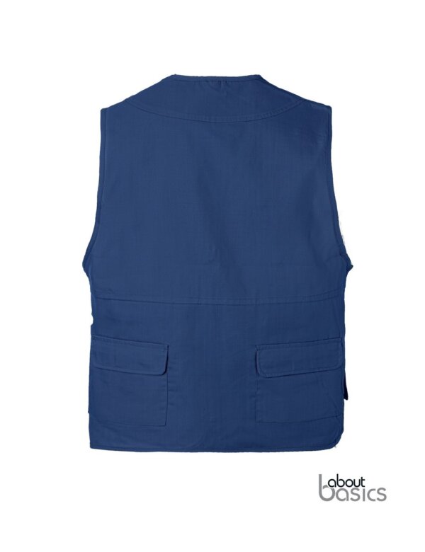ABOUT BASICS RISE REPORTER VEST - NAVY BLUE BACK - ERGASIA STORES