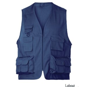 ABOUT BASICS RISE REPORTER VEST - NAVY BLUE - ERGASIA STORES
