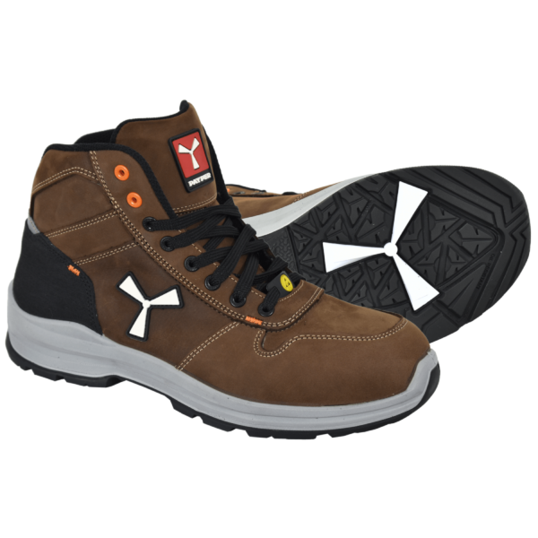 PAYPER GET FORCE S3 SAFETY BOOTS - BROWN- ERGASIA STORES