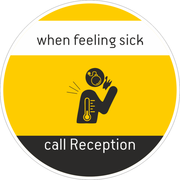 Αυτοκόλλητο basic rules "Call reception"