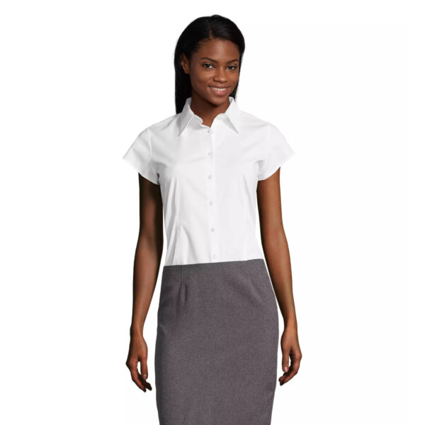 SOLS EXCESS WOMEN SHORT SLEEVE SHIRT - MODEL WHITE - ERGASIA STORES (1)