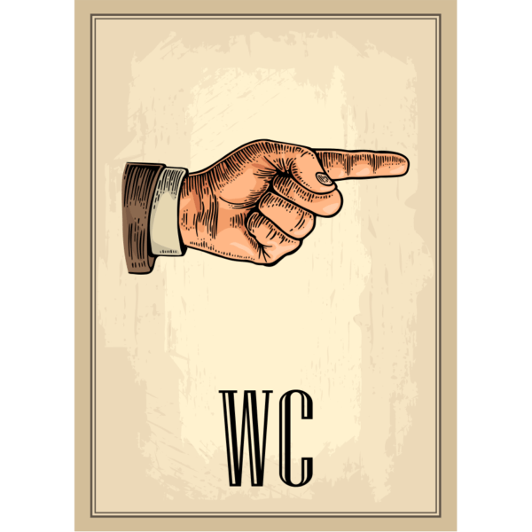 Πινακίδα για "WC"