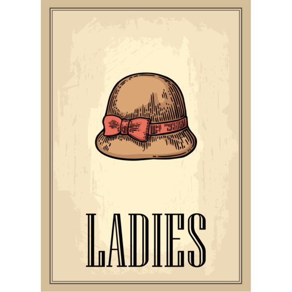 Πινακίδα "LADIES"