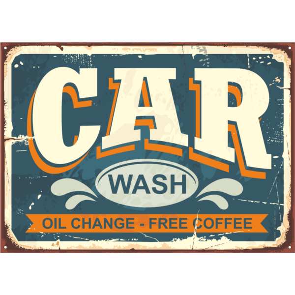 Διακοσμητική Πινακίδα "CAR WASH"