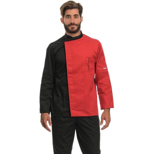 EGOCHEF FANG CHEF JACKET - RED - ERGASIA STORES