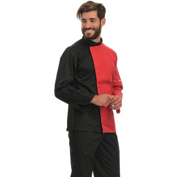 EGOCHEF FANG CHEF JACKET - RED - ERGASIA STORES