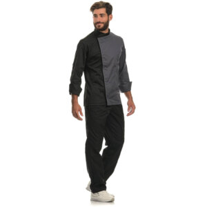 EGOCHEF FANG CHEF JACKET - CONVOY BLACK GREY - ERGASIA STORES