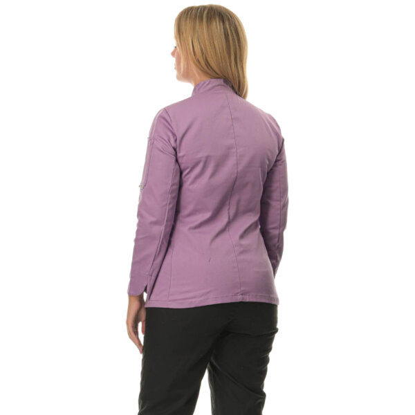 EGOCHEF GIRL WOMAN CHEF JACKET - LILA - ERGASIA STORES