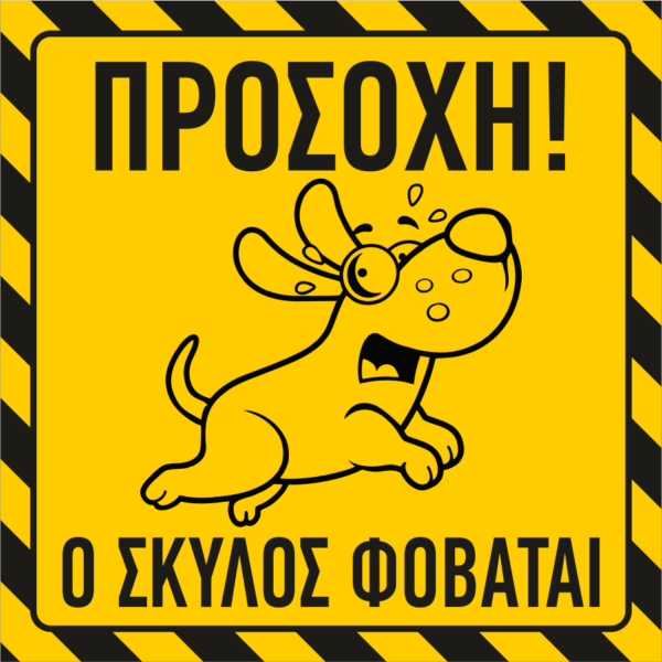 Ο σκύλος φοβάται