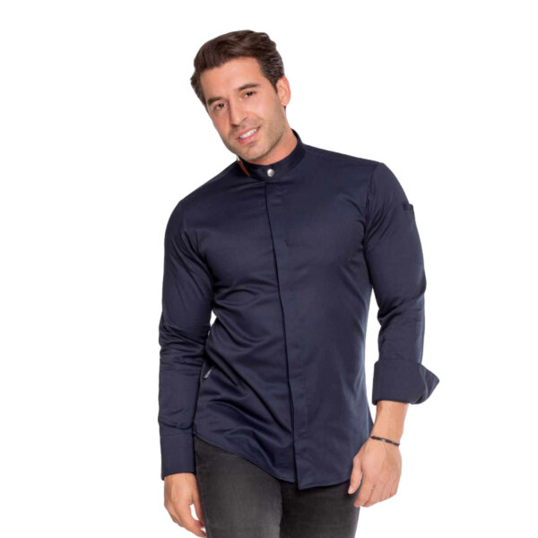 GALIANNI SIMPLE CHEF JACKET - NAVY BLUE - ERGASIA STORES