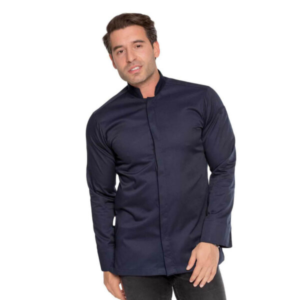 GALIANI ZEUS CHEF JACKET - NAVY BLUE - ERGASIA STORES