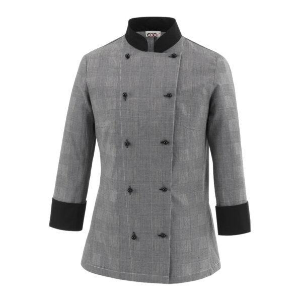 EGOCHEF CELINE WOMAN CHEF JACKET - GREY - ERGASIA STORES