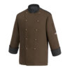 EGOCHEF COLOR ML CHEF JACKET - BROWN - ERGASIA STORES (1)
