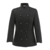 EGOCHEF LADY WOMAN CHEF JACKET - BLACK - ERGASIA STORES