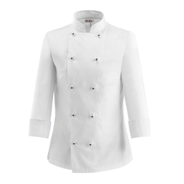 EGOCHEF LADY WOMAN CHEF JACKET - WHITE - ERGASIA STORES