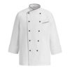 EGOCHEF RICHARD ML CHEF JACKET - WHITE WITH BLACK DETAILS- ERGASIA STORES
