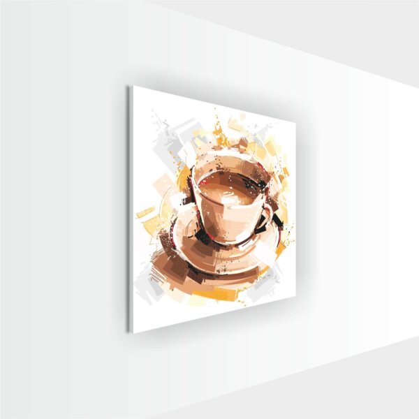 Coffee Frame Coffee Cup Gold Art - Image 2