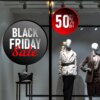 Window sticker Black Friday ergasia stores