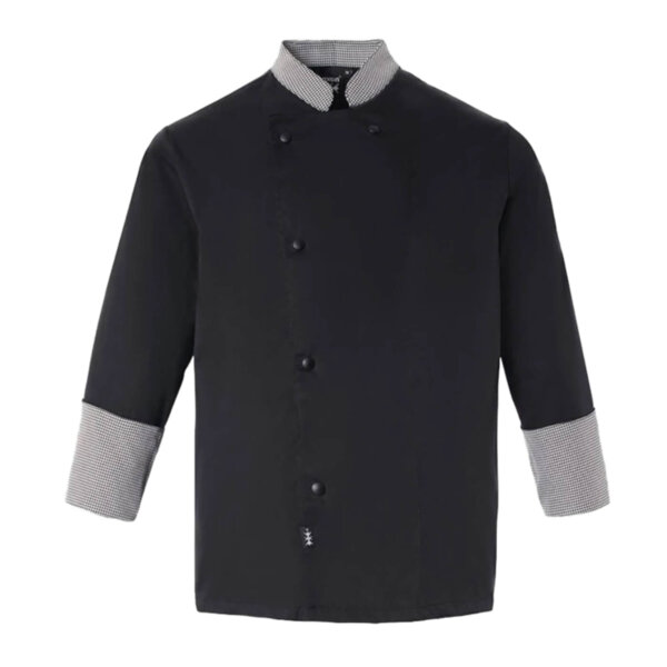 AXON MERLOT CHEF JACKET - JACKET BLACK - ERGASIA STORES