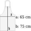 neck apron axon sabbia 65x75