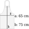 neck apron axon sabbia 65x75