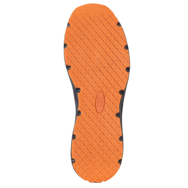 AXON SPORTIVE O2 SR WORKING SHOES - BLACK ORANGE SOLE - ERGASIA STORES (1)