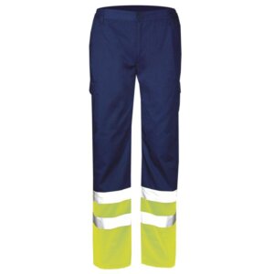 HIGH VISION FAGEO TROUSER 00621 - BLUE YELLOW - ERGASIA STORES
