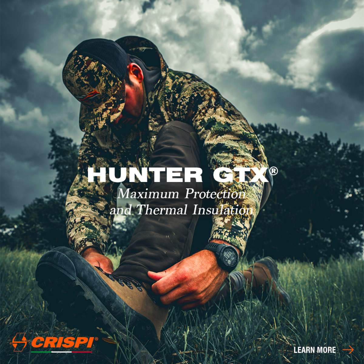 CRISPI Hunter CS GTX Forest HUNTING SHOES - BROWN ADV - ERGASIA STORES (1)