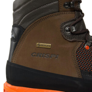 CRISPI Track GTX TREKKING BOOTS - BLACK BROWN ORANGE DETAIL - ERGASIA STORES