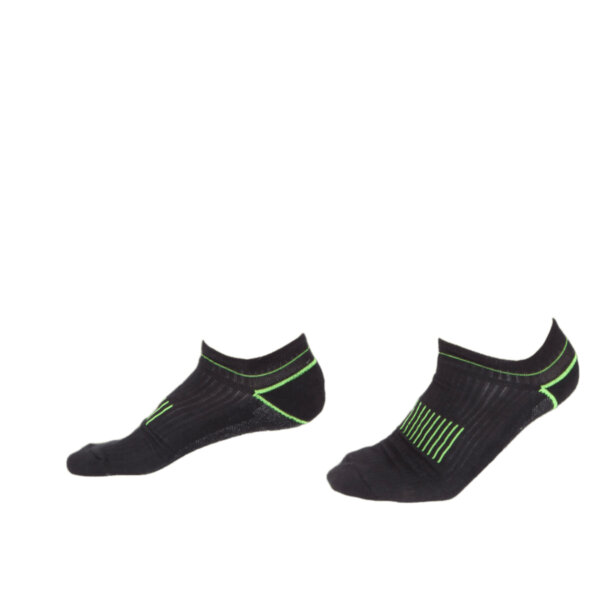 MS SOCKS Coolmax low-cut socks - GREEN BLACK - ERGASIA STORES
