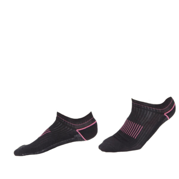 MS SOCKS Coolmax low-cut socks - PINK BLACK - ERGASIA STORES