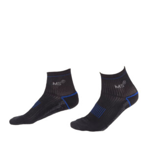 MS SOCKS Coolmax mid-cut socks - BLACK BLUE - ERGASIA STORES