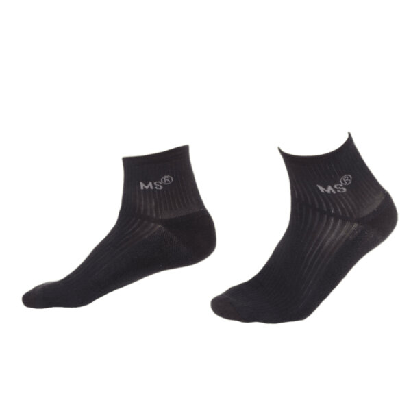MS SOCKS Coolmax mid-cut socks - BLACK - ERGASIA STORES