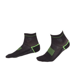 MS SOCKS Coolmax mid-cut socks - BLACK GREEN - ERGASIA STORES