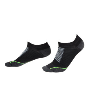MS SOCKS Technical low-cut socks - BLACK GREEN - Ergasia Stores