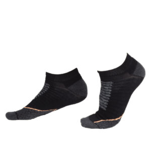 MS SOCKS Technical low-cut socks - BLACK ORANGE - (1)