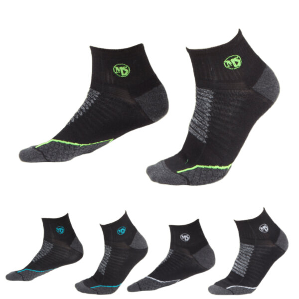 MS SOCKS Technical mid-cut socks - BLACK ROYAL BLUE - ERGASIA STORES (1)