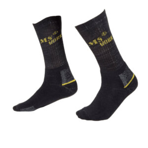 MS SOCKS Work Socks Medium MS - GREY BLACK - ERGASIA STORES
